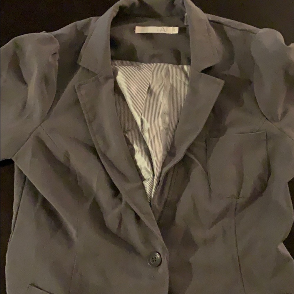 Gray blazer